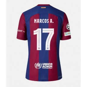 Barcelona Marcos Alonso #17 Replica Home Stadium Shirt 2023-24 Short Sleeve